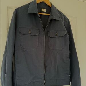 Men’s AG Navy Utility zip front jacket